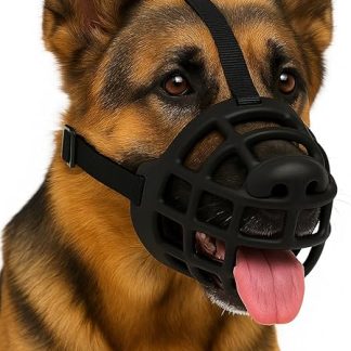 Flamingo Dog Muzzle for Large Dogs - Silicone Muzzle Adjustable Soft Comfortable - for Training, Walking & Veterinarian - Flamingo Muzzle Benzo XXL