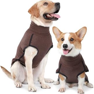 Heywean Dog Sweatshirt Stretch Fleece Vest Warm Dog Jumper Jumper for Small and Medium Dogs Pet Winter Clothing for Indoor and Outdoor Use