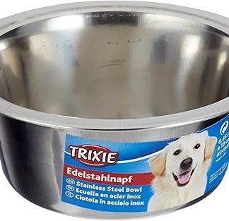 Trixie Stainless Steel Bowl, 0.45 Litre