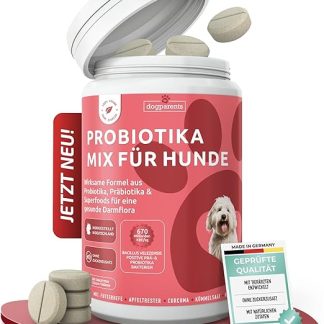 Pre & Probiotics Dog [Made in Germany, Sugar-Free & Laboratory Tested] Intestinal Treatment with 670 Billion CFU & Prebiotics - Strengthens Intestinal Flora & Digestion - Ideal After Worm Treatment