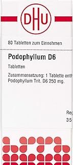 DHU Podophyllum D6 Tablets, Pack of 80 Tablets