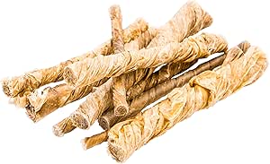 123... Hund dabei! - Calf Bubble Sticks for Dogs - 100% Natural - Twisted & Gently Dried - Chew Snack Without Additives - Strengthens Chewing Muscles - Ideal for Allergy Sufferers & Sensitive Dogs