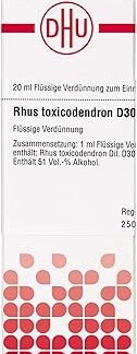 DHU Rhus Toxicodendron D30 Dilution, 20 ml Solution