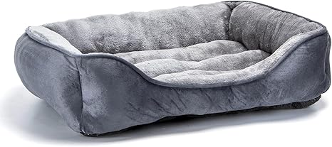 Nobleza Dog Bed 67 x 57 cm, Non-Slip Dog Basket, Super Soft Fibre Filling, Washable Pet Bed for Small and Medium Dogs and Cats