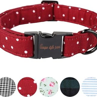 Unique Style Paws Dog Collar, Dog Collar for Small, Medium, Large Dogs, Bow Tie Dog Collar, Adjustable, XS-XL