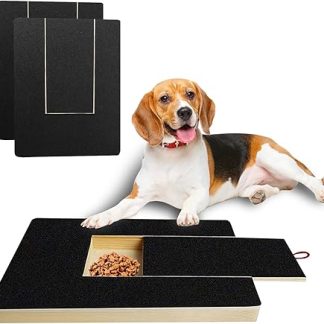 Cnwinu Claw Grinder for Dogs with Snack Box, Dog Claw Grinder with 2 Replacement Sheets Sandpaper, Scratching Board, Dog, Nail Care of Pets, Alternative Claw Grinder (Claw Grinder)