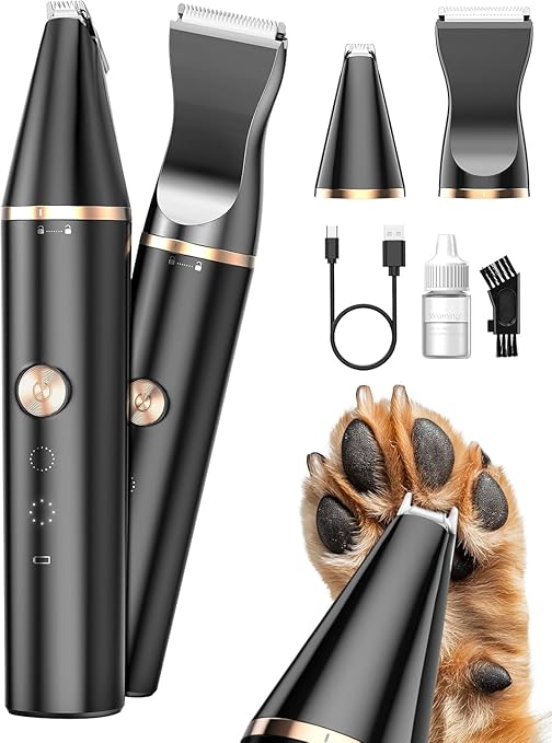 oneisall Paw Trim Pro dr Paws IPX7 Waterproof Dog Paw Trimmer Quiet Clipper Dog Cats for Paws, Eyes, Ears, Face, Bodies