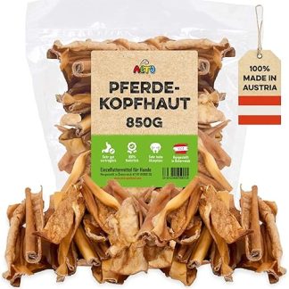 ALTO - Premium Horse Scalp for Dogs - Hypoallergenic Dog Chews - Dog Treats for Allergy in Dogs - Quality from Austria - 850g