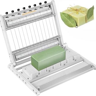 Handmade Soap Cutter with Adjustable Thickness for Sturdy, Easy to Clean Soap and Candle Making