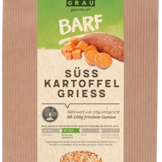 GRAU The Original – Dry Vegetables for BARF for Dogs - Sweet Potato Semolina, 1 Pack (1 x 500 g), Supplementary Food for Dogs