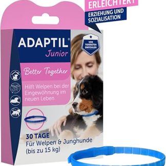 ADAPTIL Junior Collar | Puppy Collar | Anti-Stress for More Relaxation Puppy Accustomization | 30 Days Use | Veterinarians Recommended, Clinically Tested