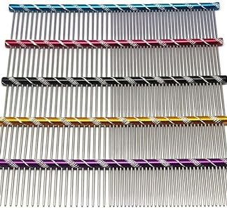 Winstory Dog Comb Metal Pet Cat Dog Grooming Comb Rounded Spine 16cm Random One