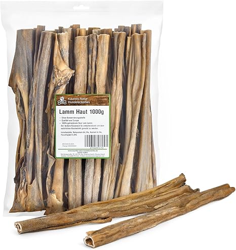 Kaureks Natur, Lamb Skin 1 kg, Approx. 30 cm, Like Lamb Pants, Cattle Scalp, Horse Scalp