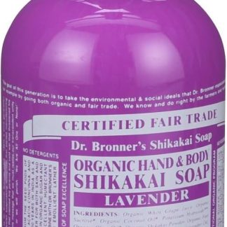 Dr. Bronner'S Fair Trade And Organic Shikakai Soap - Hand And Body - Liquid - Pump - Lavender - 12 Oz