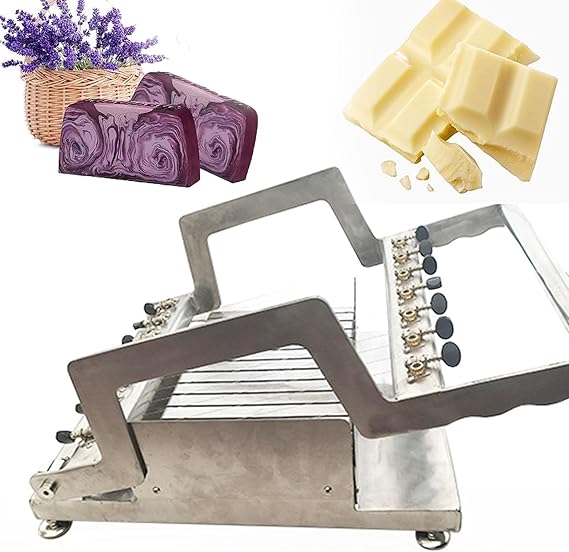 Handmade Soap Cutting Machine, Soap Cutter for Soap Making, Wire Spacing 30mm, Cutting Table Size 300 x 180mm, Stainless Steel Soap Cutter Cutter for Cheese