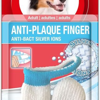 bogar, Bogadent Anti-Plaque Finger, Toothbrush Dog, Patented Silver Ion Technology, Finger-Shaped Dog Toothbrush, Tartar Remover Dog, Dog Accessories, Pack of 2