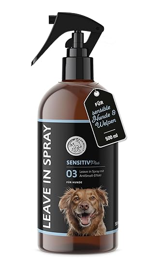 Annimally Sensitiv Plus Leave-In Spray - Natural Combing Aid & Shine Spray for Sensitive Dogs & Puppies, pH Neutral Comb Spray, No Silicones, Parabens & Artificial Fragrances - 500 ml