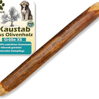 Stilux® Olive Wood Chew Wood for Dogs up to 5 kg, Size XS, Chew Bone Dog Toy, Durable Wooden Bone Chew Toy for Dog Dental Care