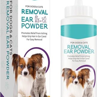 exatta Dog Ear Cleaner, Powder for Hair Removal of Dog Ears, Dog Ear Cleaner, Dog Ear Cleaner, Ear Cleaner for Dogs, Ear Cleaner for All Cats and Dogs, 30 g