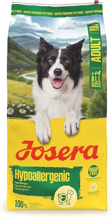 JOSERA Adult Hypoallergenic (1 x 12.5 kg) | Premium Dry Food for Adult Dogs with Intolerances | Insects as the Only Animal Protein Source | Grain-Free | Highly Digestible | Pack of 1