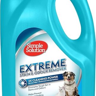 Simple Solution Extreme Pet Stain and Odour Remover, Enzymatic Cleaner with 3X Pro Bacteria Cleaning Power - 4 Litres