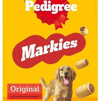 Pedigree Markies Trios - Crunchy dog biscuit with 3 different fillings - Chicken, Lamb & Bone Marrow - 12 x 500g