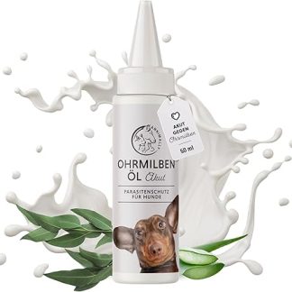 Ear Mites Dog Acute Highly Effective Instant Remedy - Ear Mite Oil Against Itching for Ear Mites and Grass Mites Dog - Ear Drops for Dogs with Aloe Vera and Eucalyptus Oil - Ear Drops Dog Inflammation