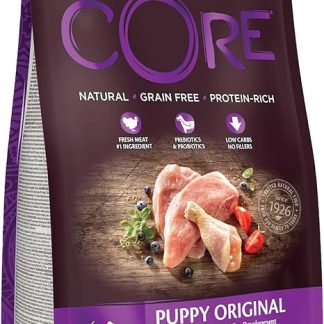 Wellness Core Puppy Dog Food, Dry Food for Puppies, Grain Free, High Meat Content, No Artificial Additives, Various Types and Sizes