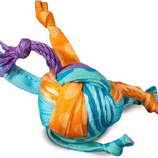 Petstages Tons of Tails - Dental Care Cat Toy with Catnip - Toy with Ribbons - Multi-Colour
