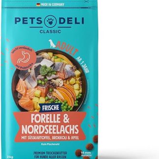 Pets Kangaroo with 43% Fresh Meat Deli – Lot de 12 Boxes with potatoes for Dogs – Special Offer: 25% – 12 x 200g