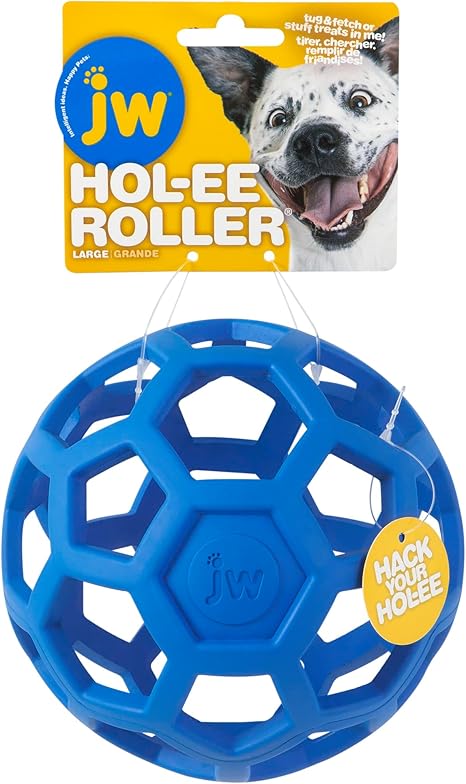 JW Pet 43112 Tough by Nature Hol-ee Roller, Size-6.5, Colors May Vary