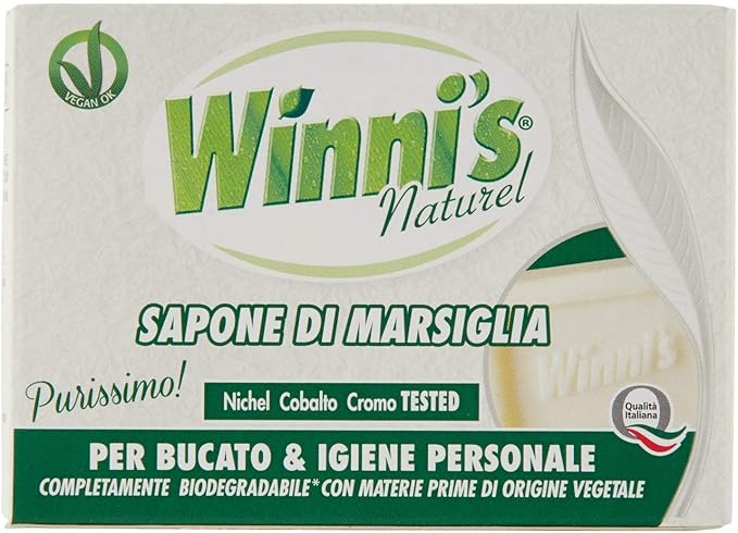 Winni's Naturel Marseille Soap - 250g, White