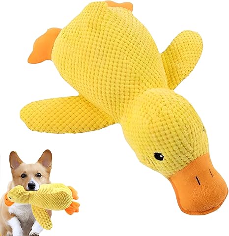 TFSZE Intelligence Toy for Dogs, Anti-Stress Duck Dog, Intelligence Interactive Dog Toy for Puppies, Medium Dogs, Duck Yellow, for Dogs, Quiet and Balanced Anti-Stress (L)