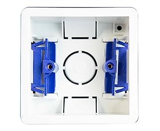 Dencon Wall Dry Lining Flush Electrical Socket Back Box 1 Gang Lining Box 36mm