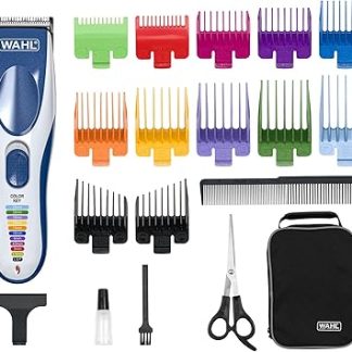 Wahl ColorPro Cordless Hair Clipper, Blue, Silver 09649-016