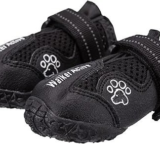 Trixie 19461 Walker Active Paw Protectors, Pack of 2, L-XL, Black
