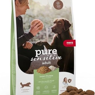 MERA Pure Sensitive Insect Protein Dog Food (4 kg), Dry Food with Insect Protein for Sensitive Dogs, Hypoallergenic and Environmentally Friendly