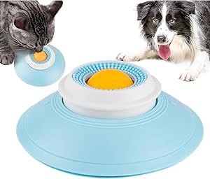 Lick Toy for Dogs and Cats, Suitable for Liquid Food; New Lick Ball Dispenser to Relieve Anxiety; Non-Slip Lick Bowl with Activity Material