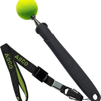 ASCO Target Stick - Target Stick for Dogs Cats Target Training - Target Stick Extendable with Softball - Stainless Steel Target Rod with Telescopic Function, Black