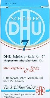 DHU Schuessler Salt No. 7 Magnesium Phosphoricum D12 - Минеральная соль для мышц и нервов - Оригинальная - Экологически чистая, в медицинском стеклянном флаконе, 10 г в виде шариков