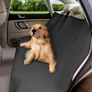 URAQT Universal Car Boot Protector, 600D Oxford Waterproof Boot Blanket, Dog Blanket, Car Seat Covers for Dogs, Car Rear Seat, Comes with 4 Headrest Straps 145 cm x 125 cm