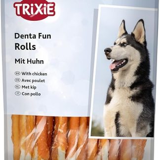 Trixie Denta Fun Chicken Chewing Rolls, 31378 , 12 cm, 30 Pieces, 240 g