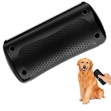 Groomify Pet Care Dog Brush, Mr Waggy Tails Deshedding Brush for Dogs and Cats, Grooming Tool for Hair Removal