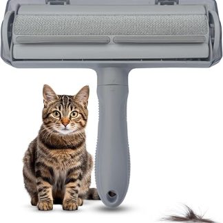 LuckyFlex Pet Hair Remover - Cat Hair Remover & Lint Roller for Pet Hair - Lint Brush for Dog Hair Removal - Reusable Pet Hair Brush, No Glue, for Sofa, Clothes & Bed