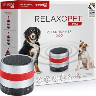 RelaxoPet Pet Relaxation Trainer Pro For Dogs Soothing Through Sound Waves Ideal for Thunderstorms, Alone or Travelling Audible and Inaudible
