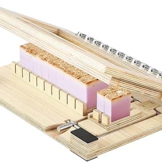 VEVOR Soap Cutter Cuts 1-12 Bars Wire Cutter with Wooden Frame & Extra Wires, Multi-Handmade Soap Cutting Tool for Candles, Cutting Tool for DIY Making