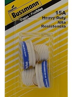 Bussman BP/S-15 15 Amp Dual Element Time-Delay Rejection Base Fuse 2 Count