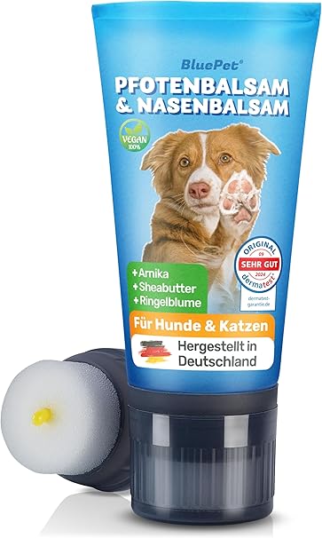 BluePet Paw Balm Dog 50 ml - Paw Care Dog Against Dry & Cracked Paws and Nose - Natural Protection & Care Balm for Dogs