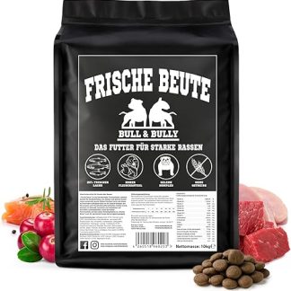BULL & BULLY Fresh Prey 10 kg Dry Dog Food with Salmon, Beef & Poultry, High-Quality Dog Food & Dry Food for Dogs with High Meat Content, Easily Digestible Food for Active Dogs