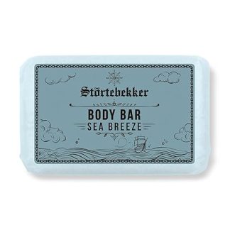 Störtebekker Premium Body Bar Sea Breeze | Solid Shower Gel Men | Solid Shower Soap Men & Women | Natural Cleaning, Wonderful Fragrance | Handmade & No Additives (1 x 120 g)